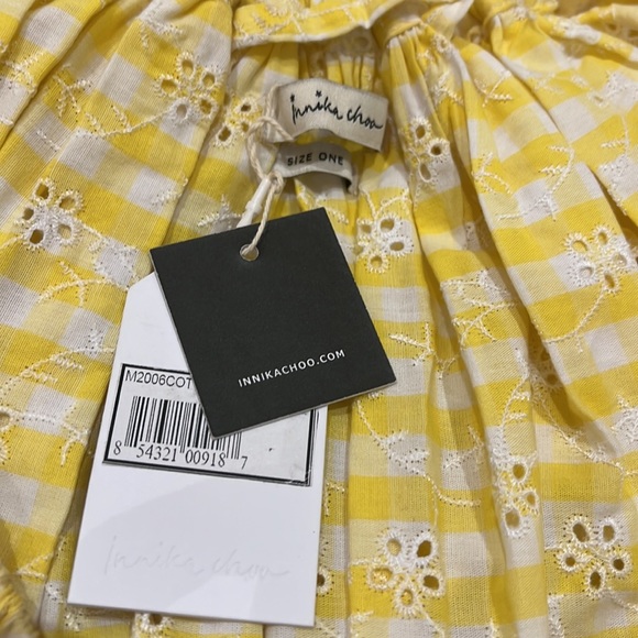 INNIKA CHOO FRIDA BURDS MINI SMOCK IN HONEYCOMB check. Size 1. - Picture 9 of 15